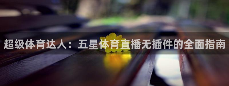 超级体育达人：五星体育直播无插件的全面指南