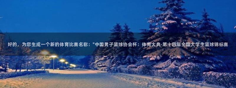 好的，为您生成一个新的体育比赛名称：\