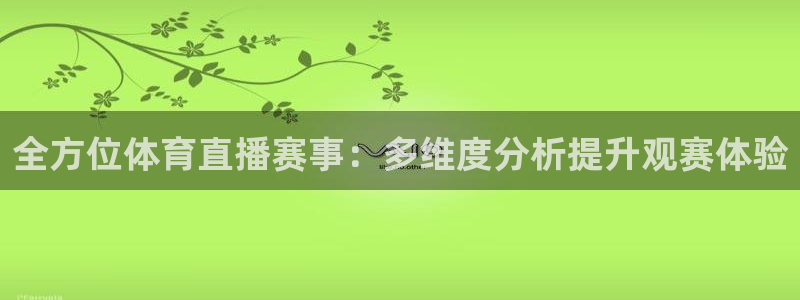 全方位体育直播赛事：多维度分析提升观赛体验
